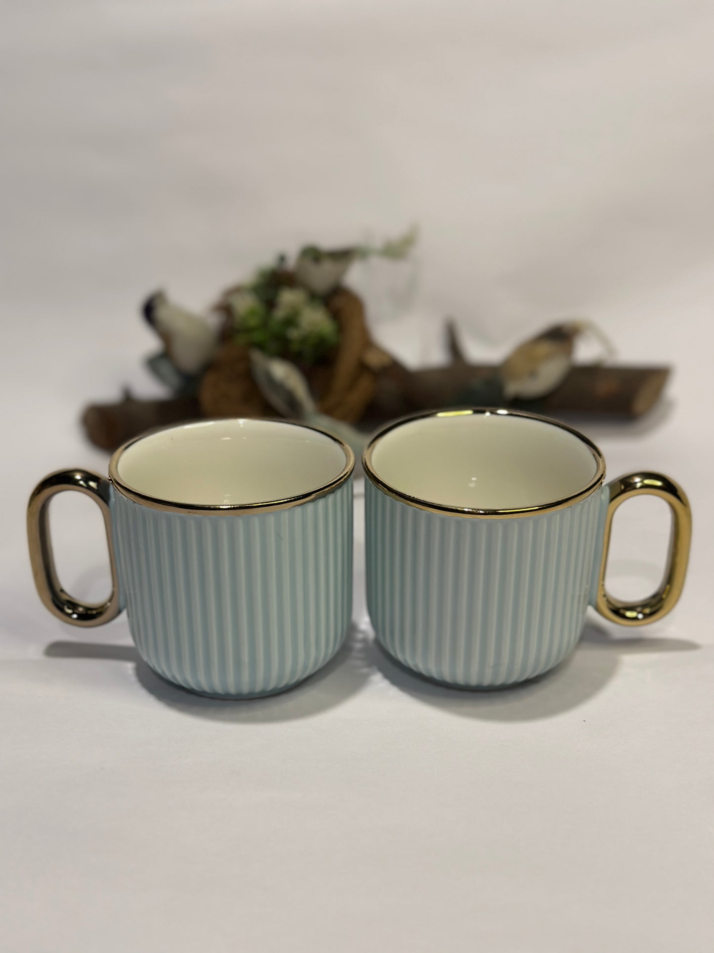 Tea Pot with 6 Cups and a Tray
